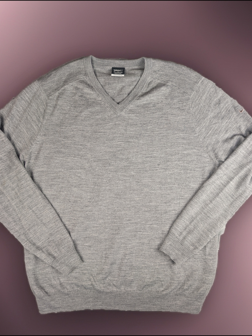 Nike Golf Tour Performance V Neck Pullover Sweater Men's XXL Grey